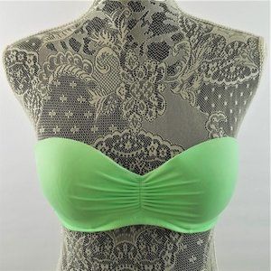 Victoria Secret 36B Green Strapless Bikini Top